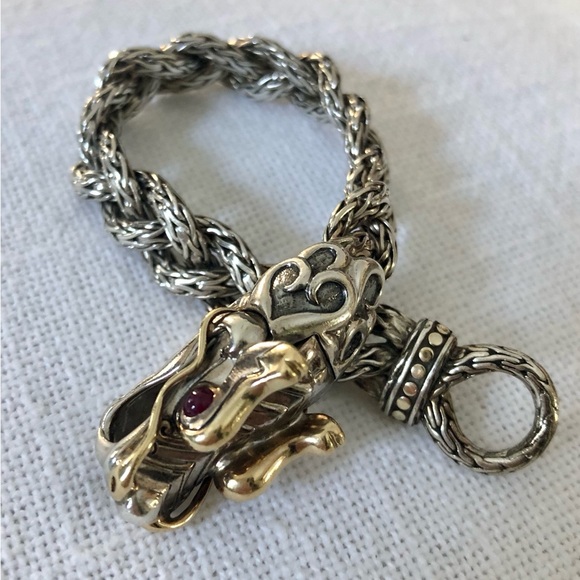 John HardyRuby Naga Legends Woven Dot Bracelet